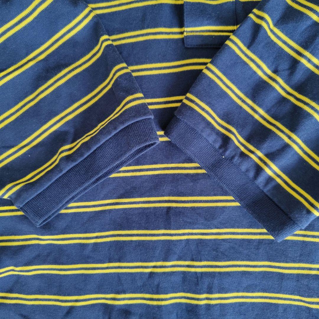 [RalphLoren]  border polo shirt / L