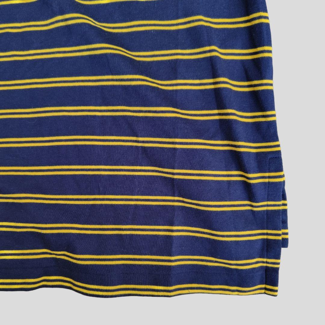 [RalphLoren]  border polo shirt / L
