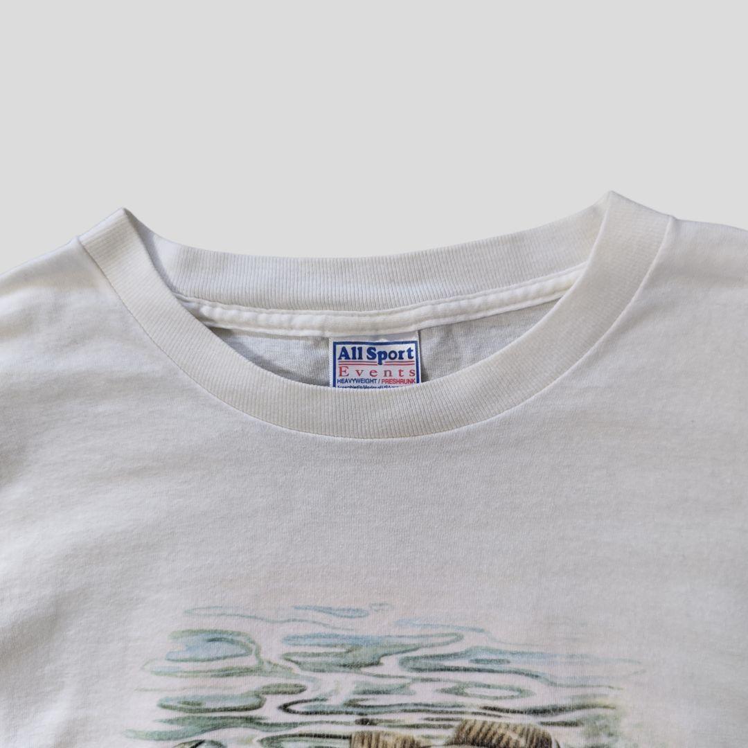 [All Sport] 90s fish print t-shirt / XL