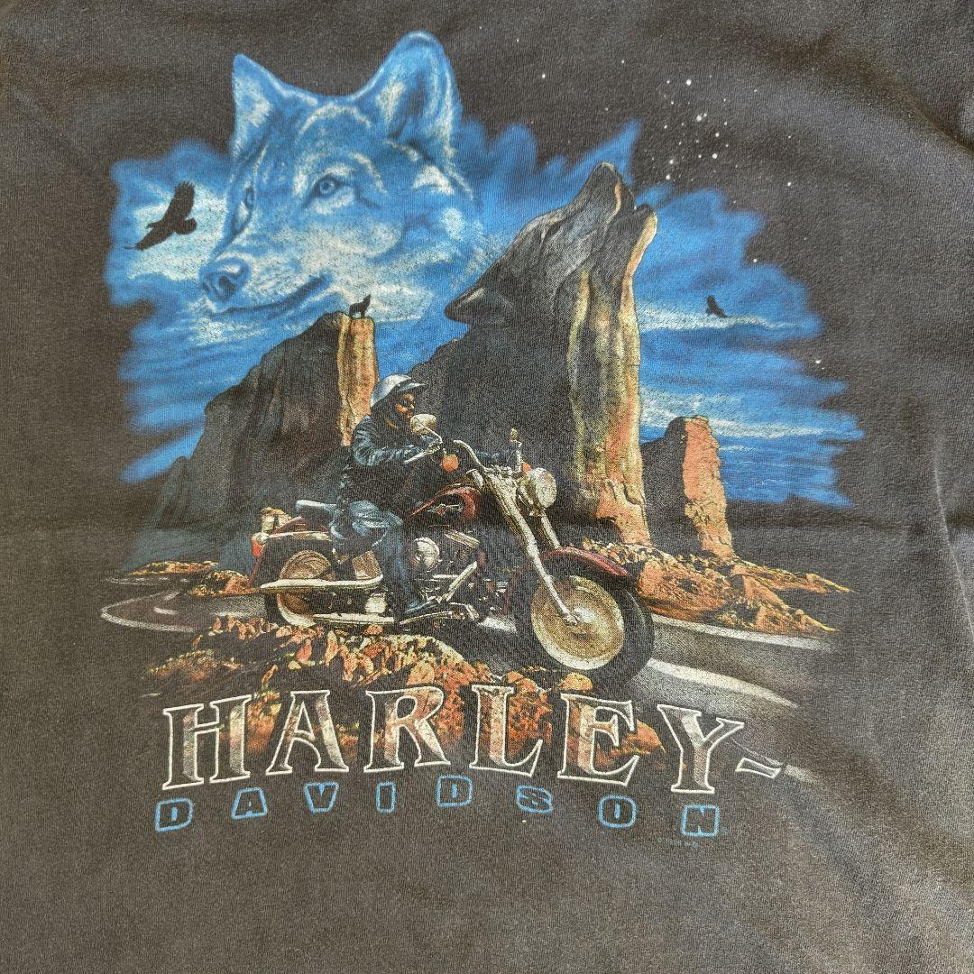[HARLEY DAVIDSON] print t-shirt / L