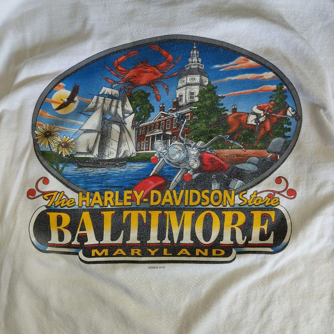 [HARLEY DAVIDSON] 00s print t-shirt , made in USA / XL