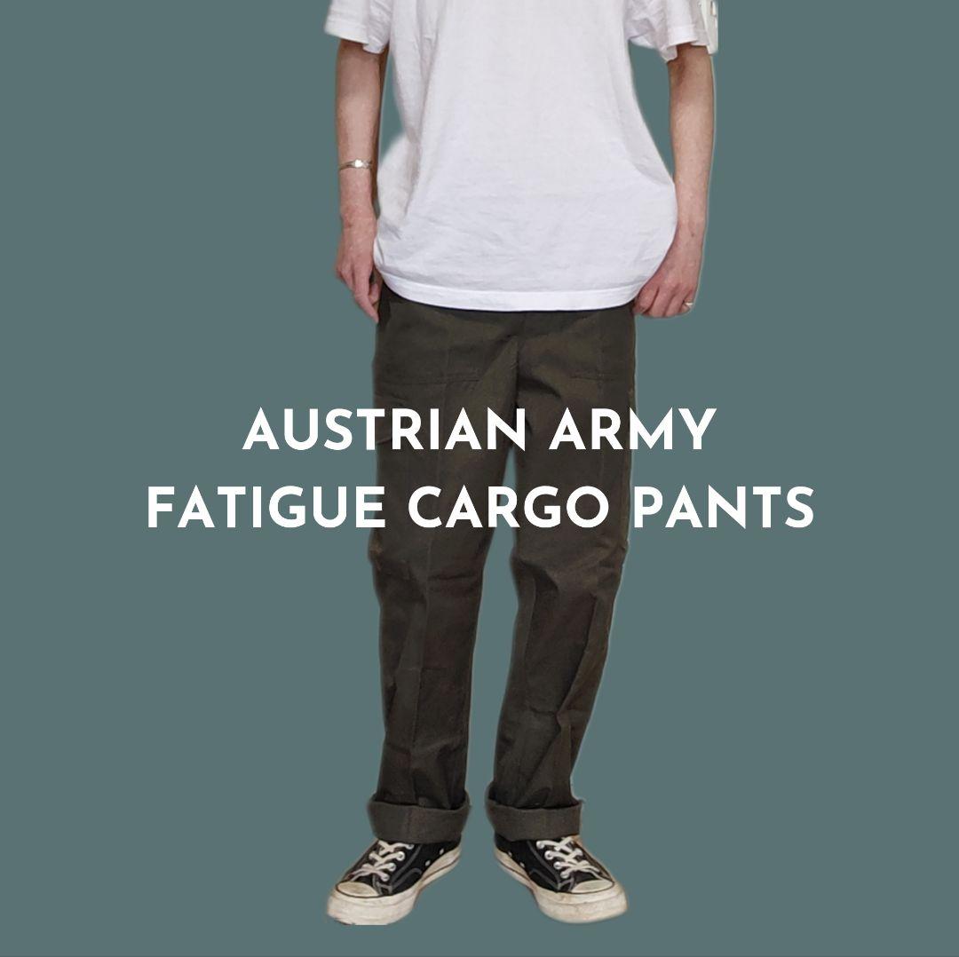 [AUSTRIAN ARMY] fatigue cargo pants, deadstock / 96-100 Ⅲ Ⅳ