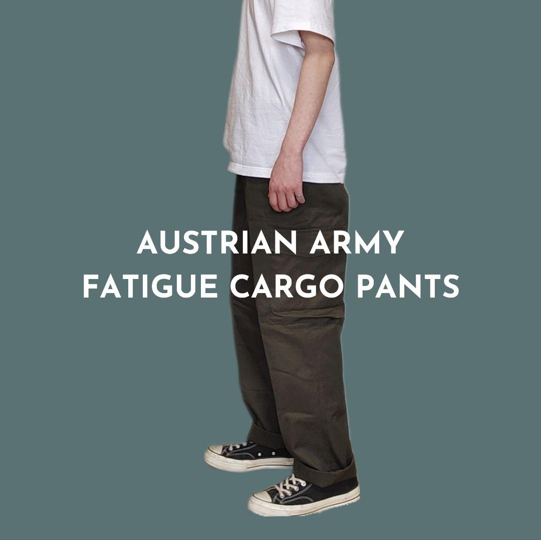 [AUSTRIAN ARMY] fatigue cargo pants, deadstock / 96-100 Ⅲ Ⅳ