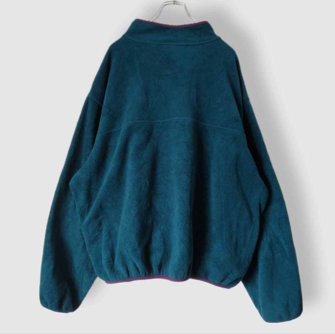 [LANDS' END] half snap fleece jacket, made in U.S.A