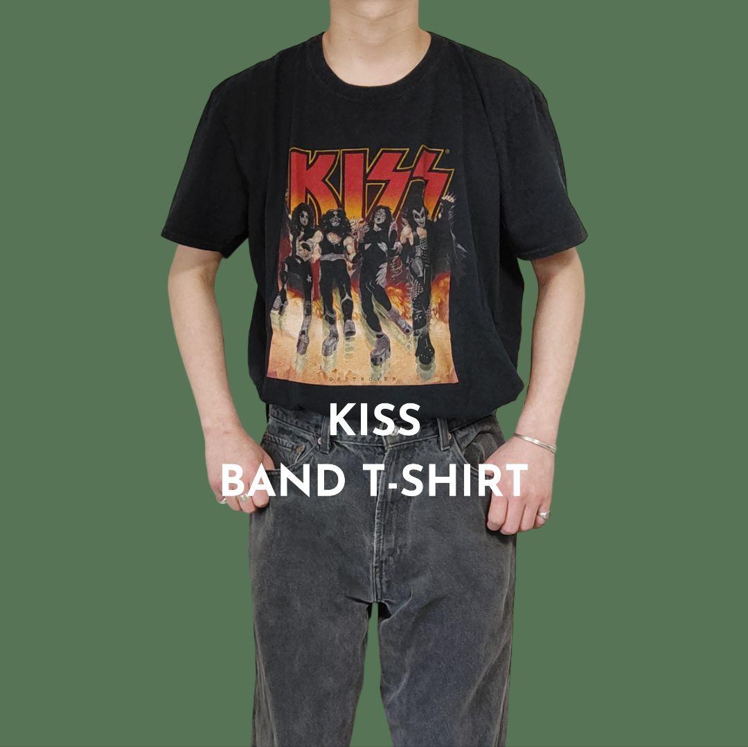 [KISS] rock band t-shirt / XL