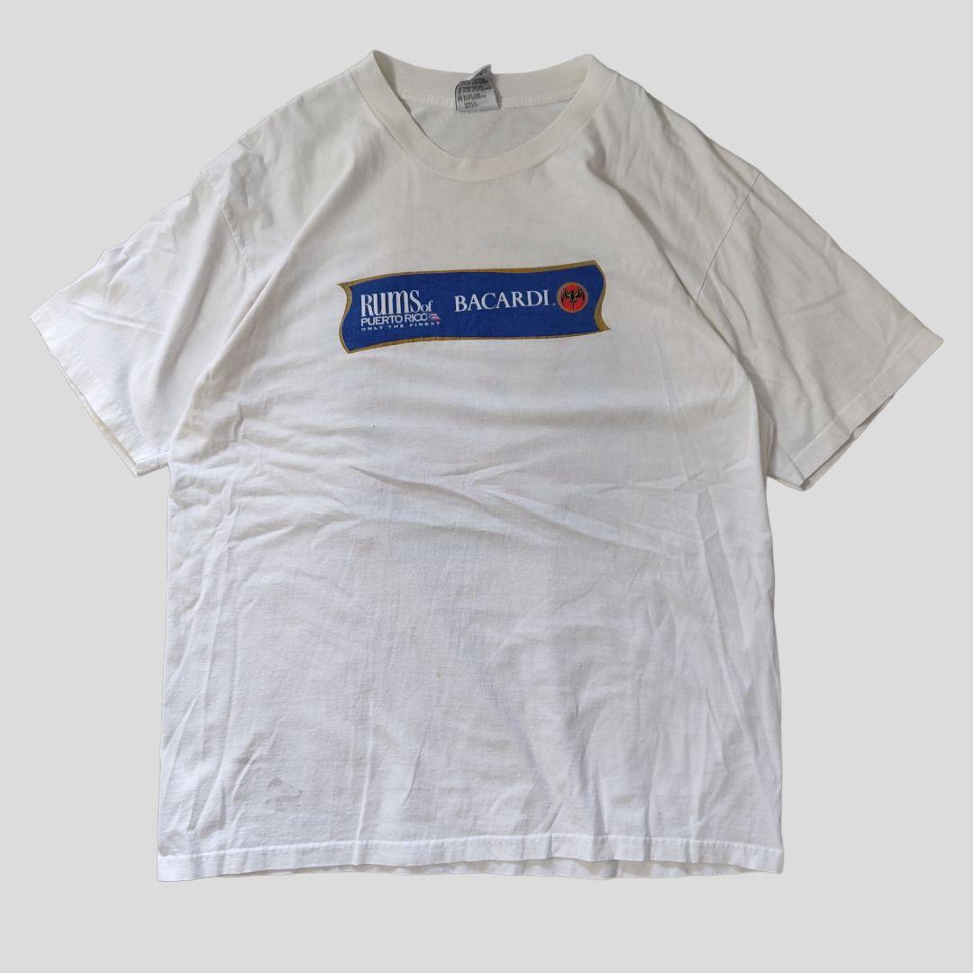 [BACARDI] made in USA, print t-shirt / L