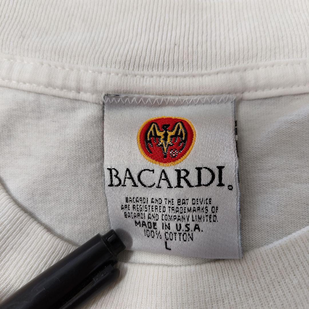 [BACARDI] made in USA, print t-shirt / L