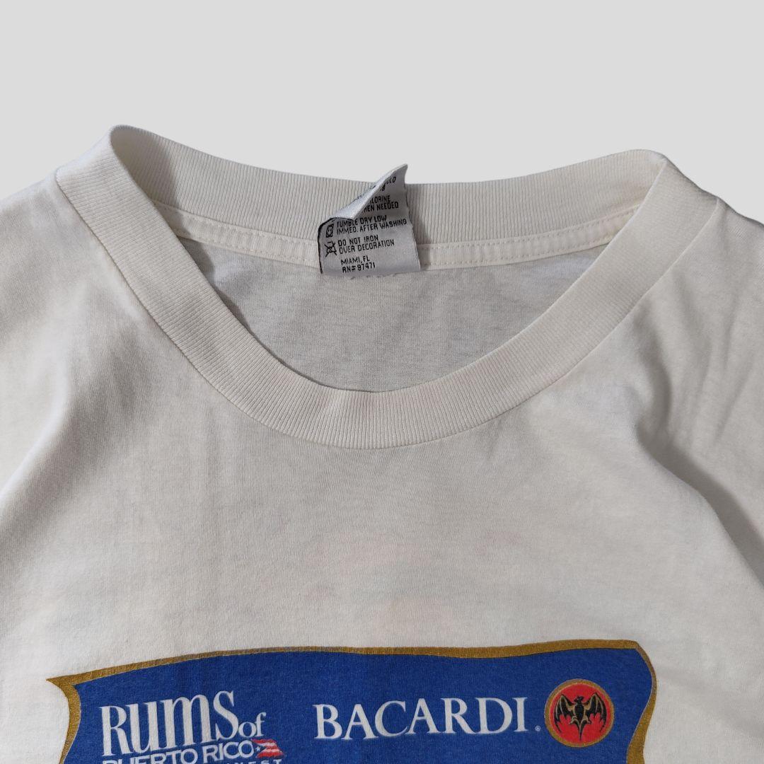 [BACARDI] made in USA, print t-shirt / L