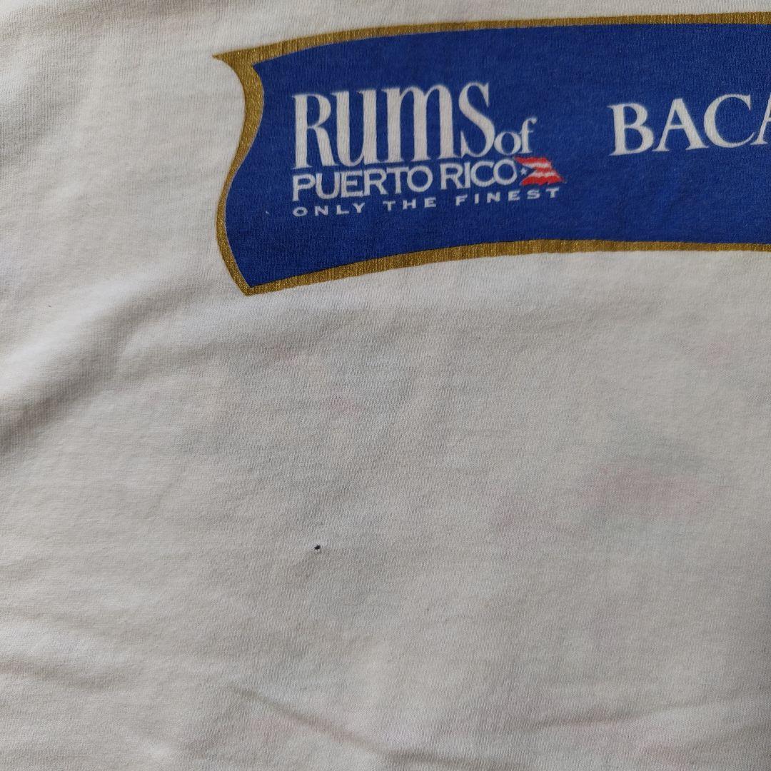 [BACARDI] made in USA, print t-shirt / L