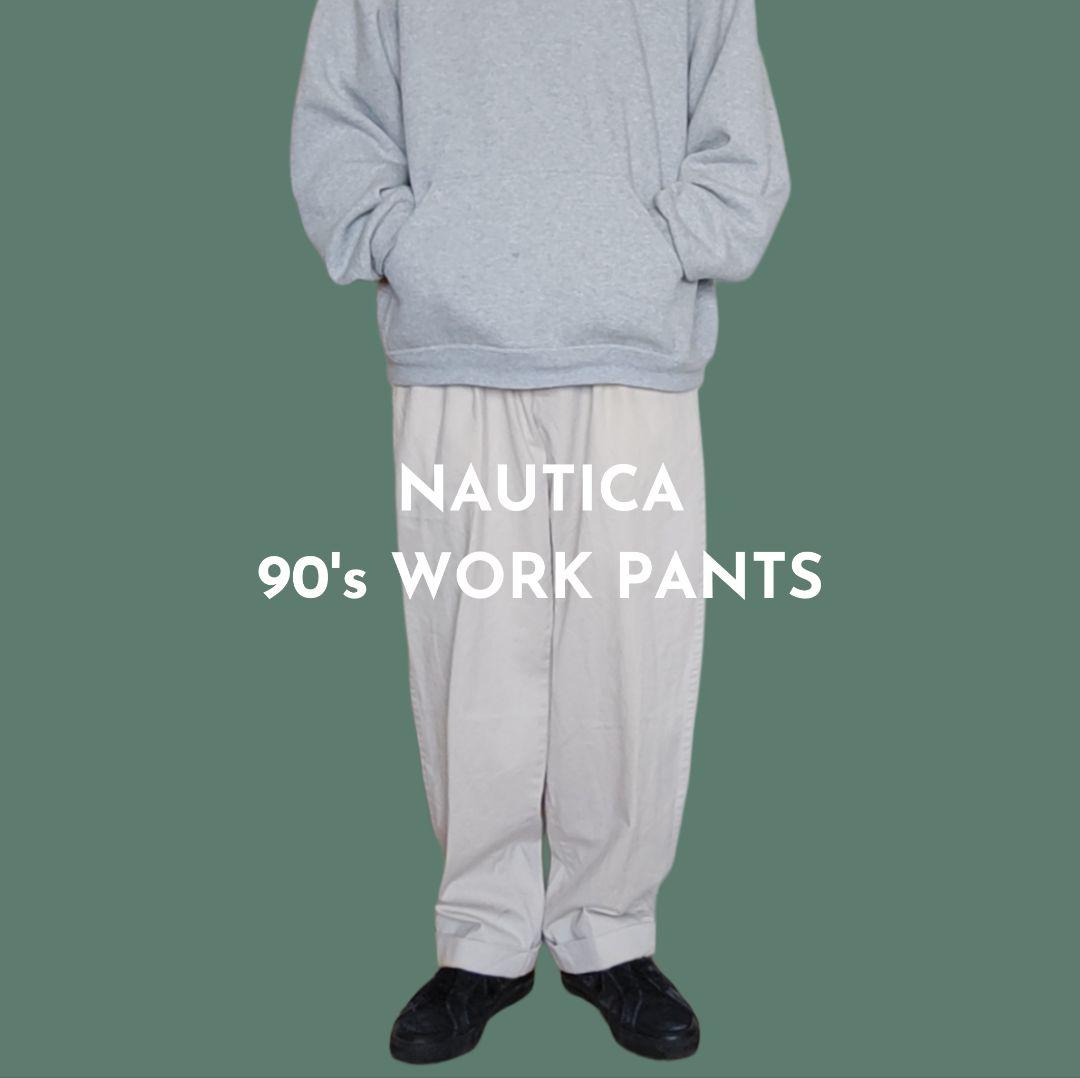 [NAUTICA] 90s work pants / 34inch