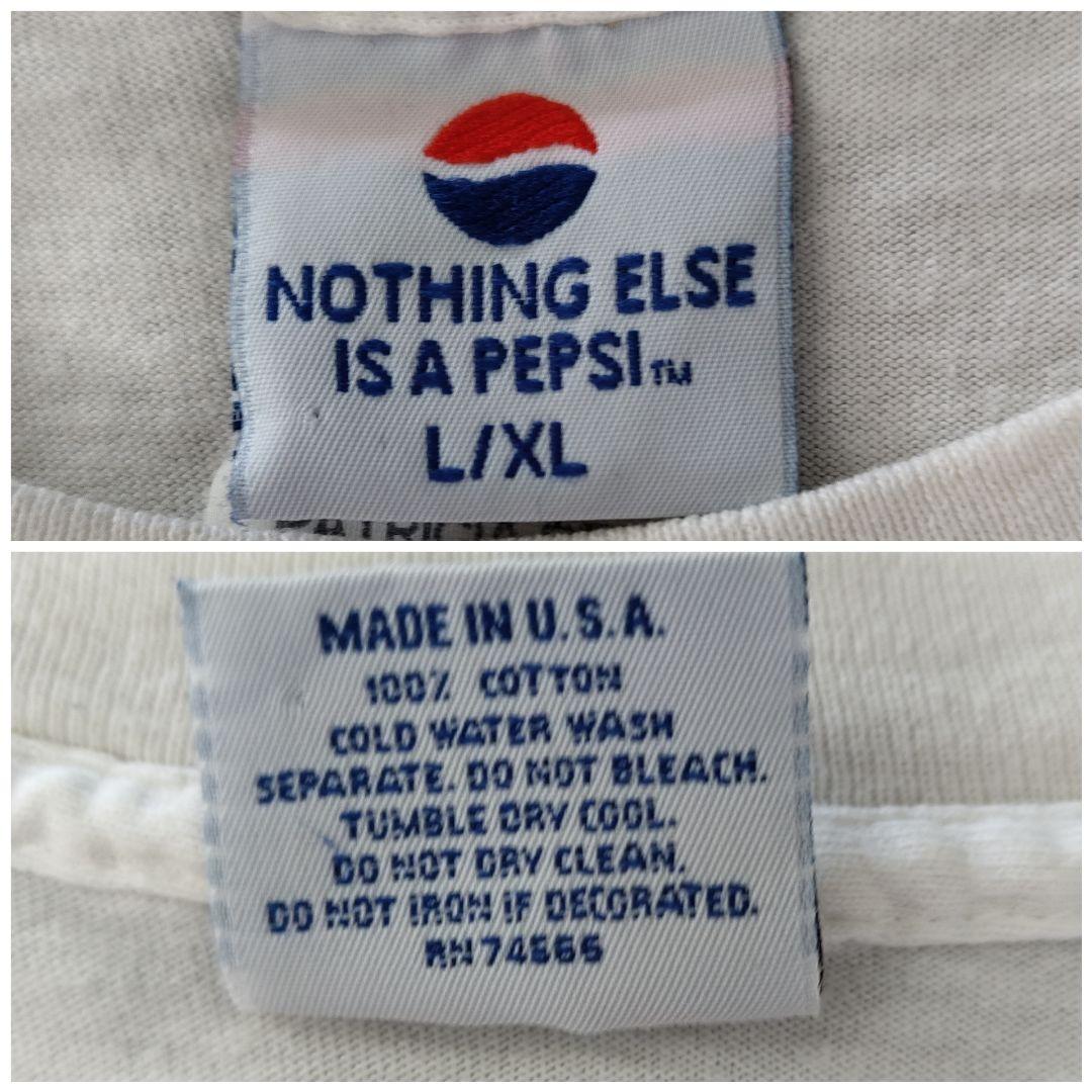 [PEPSI] 90s made in USA, print t-shirt / XL