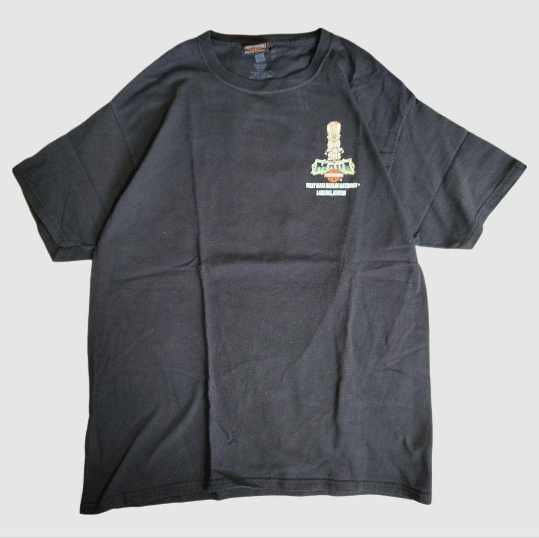 [HARLEY DAVIDSON] print t-shirt / L