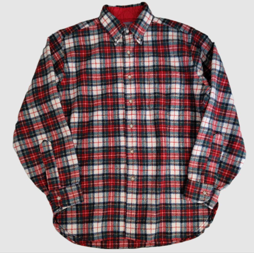[PENDLETON] 70's vintage wool shirt, made in USA / M