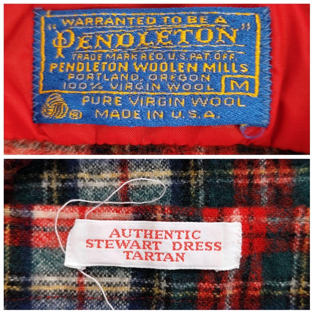 [PENDLETON] 70's vintage wool shirt, made in USA / M