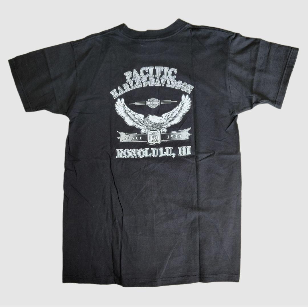[HARLEY DAVIDSON] print t-shirt, made in USA / M