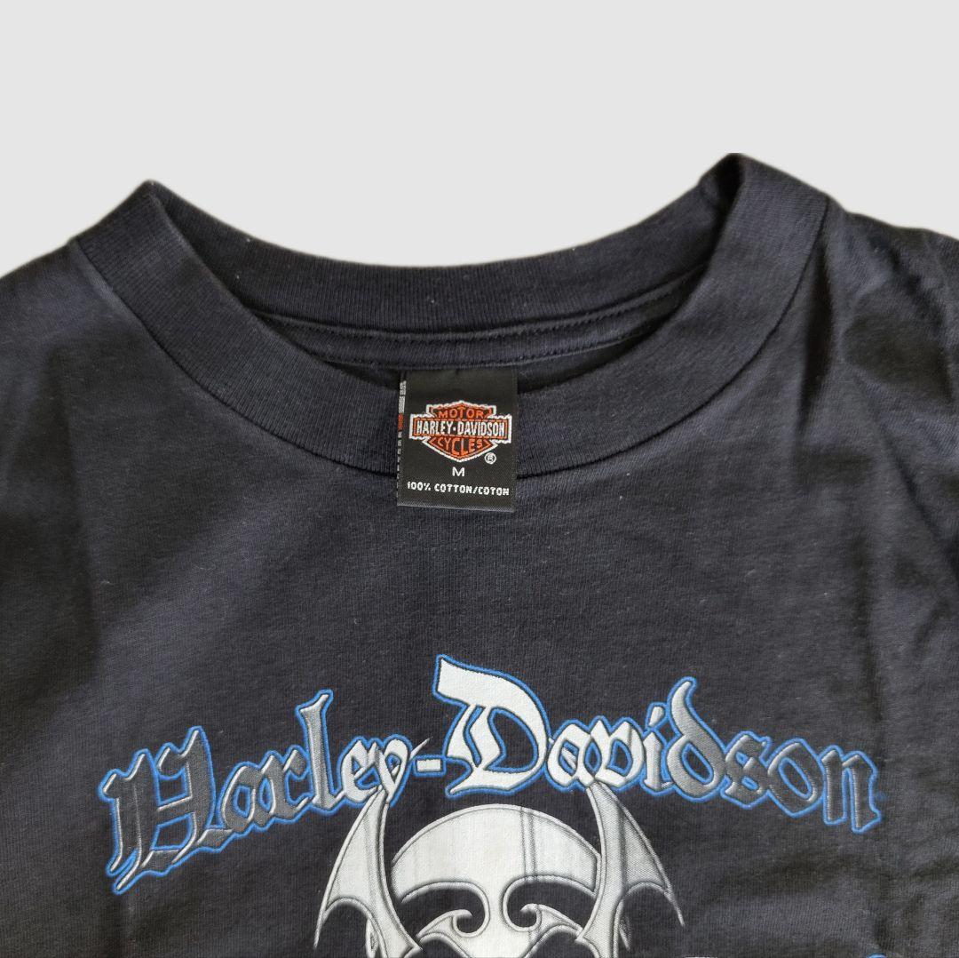 [HARLEY DAVIDSON] print t-shirt, made in USA / M