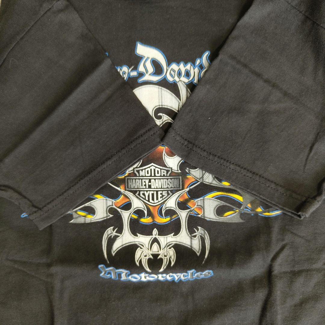 [HARLEY DAVIDSON] print t-shirt, made in USA / M