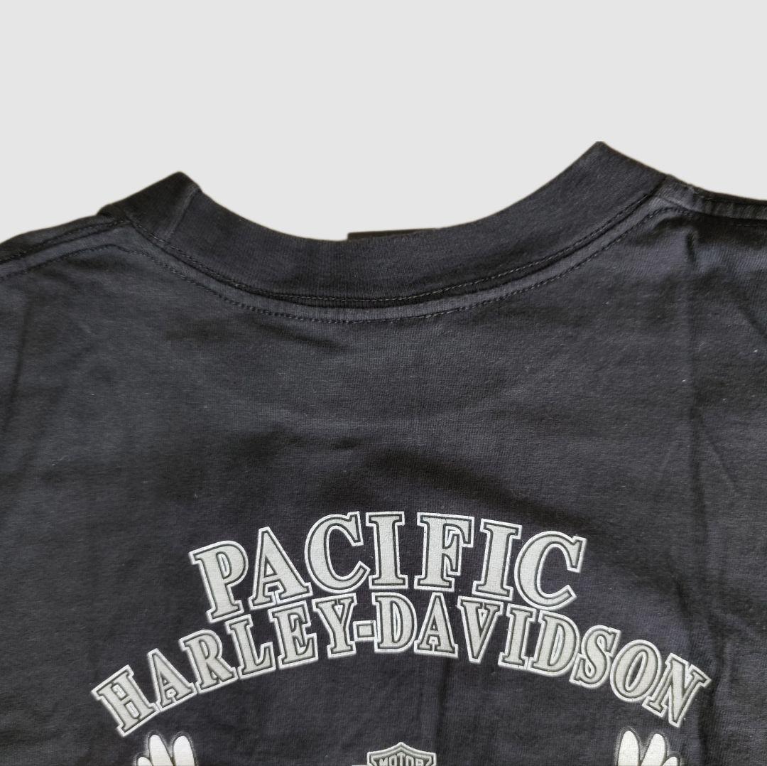 [HARLEY DAVIDSON] print t-shirt, made in USA / M
