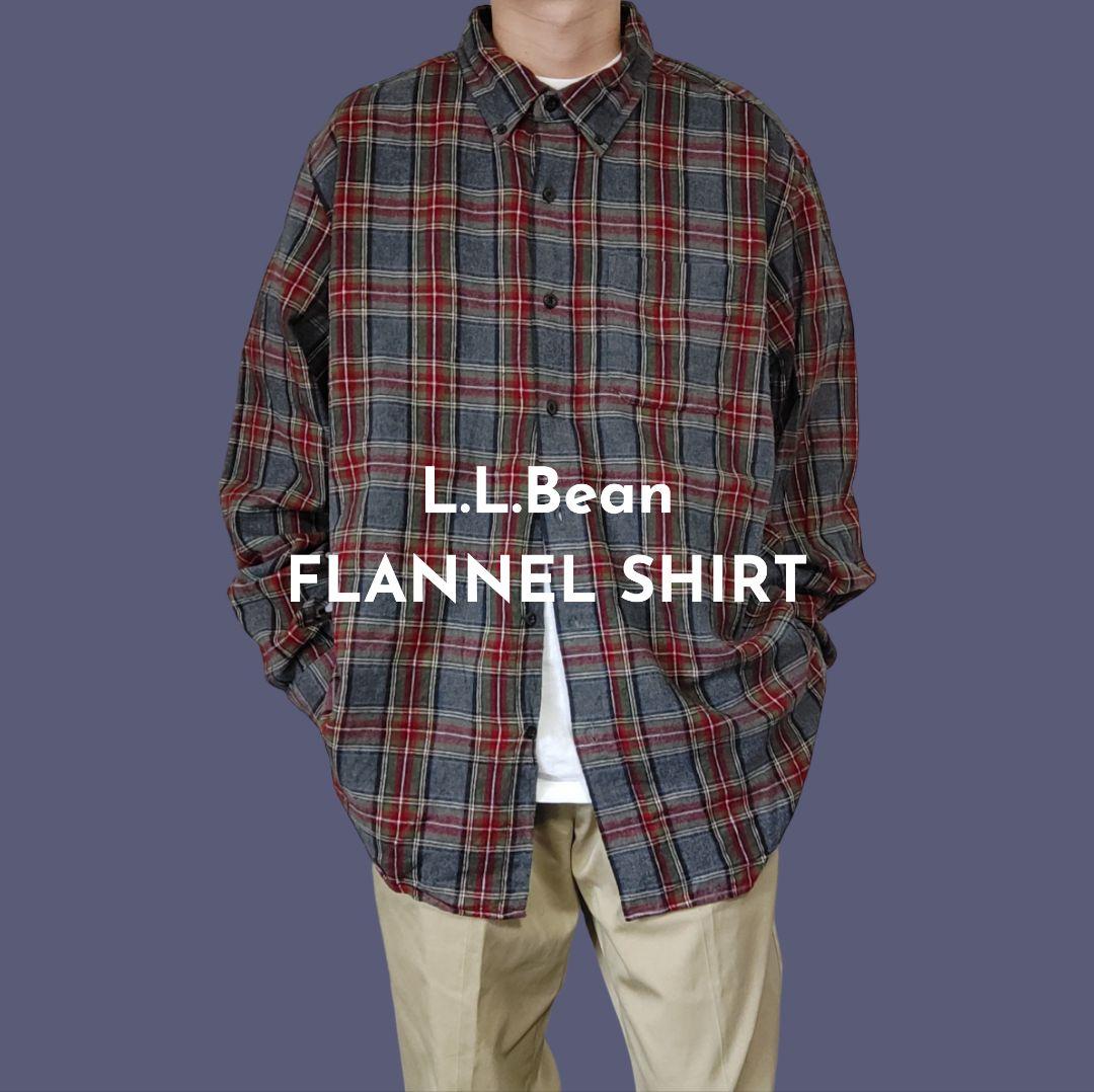 [L.L.Bean] flannel shirt / XL