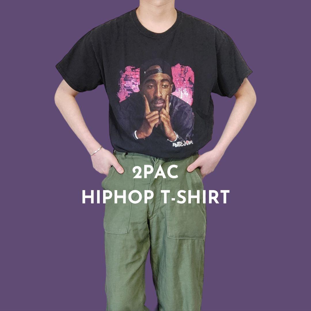 [2PAC] print t-shirt / L