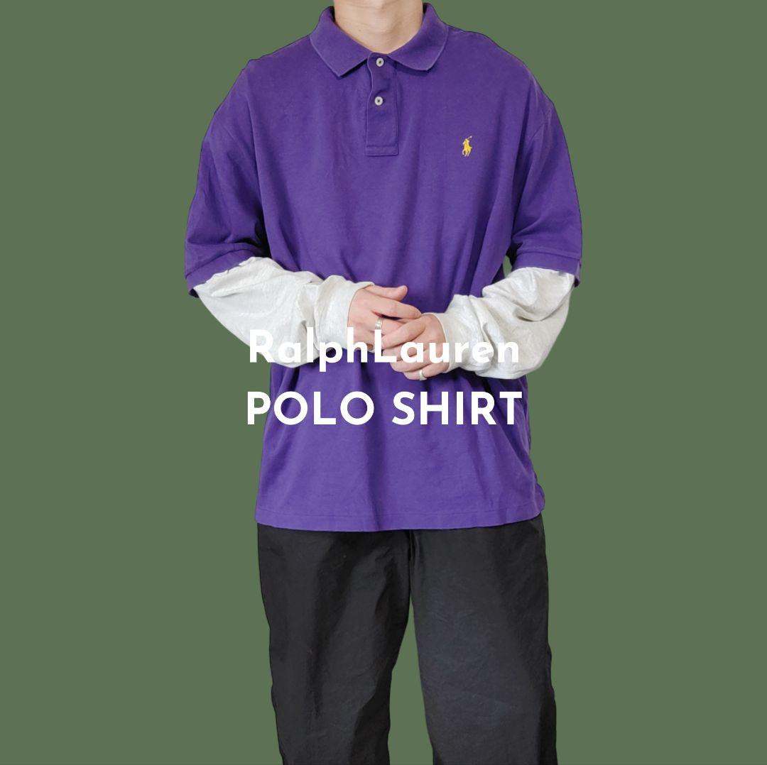 [RalphLoren] half sleeve polo shirt / XL