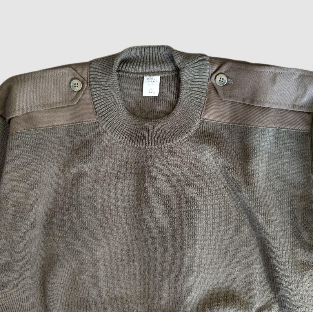 [ROMANIAN ARMY] command sweater, deadstock / L