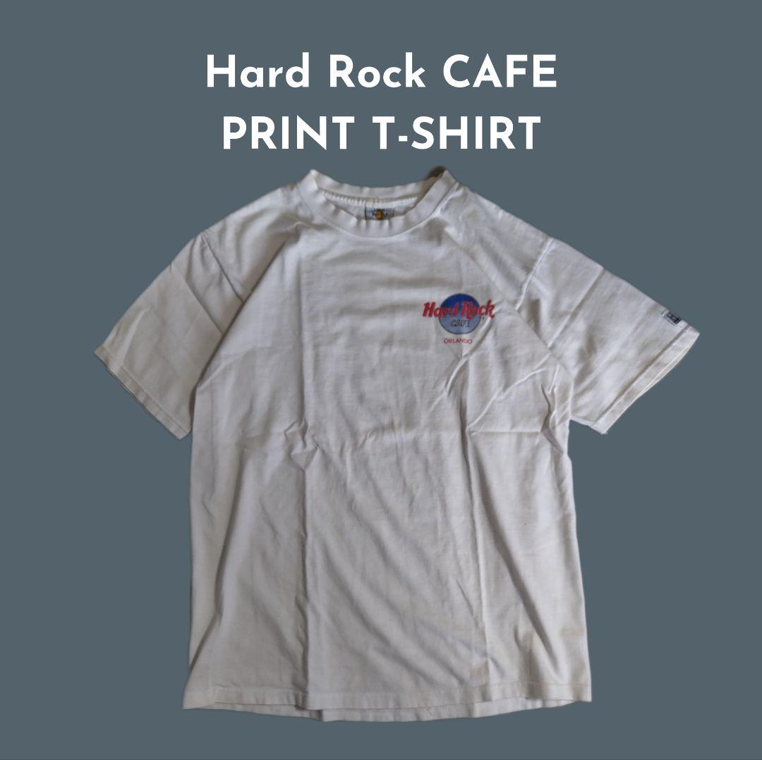 [Hard Rock CAFE] print T-shirt , made in USA / L