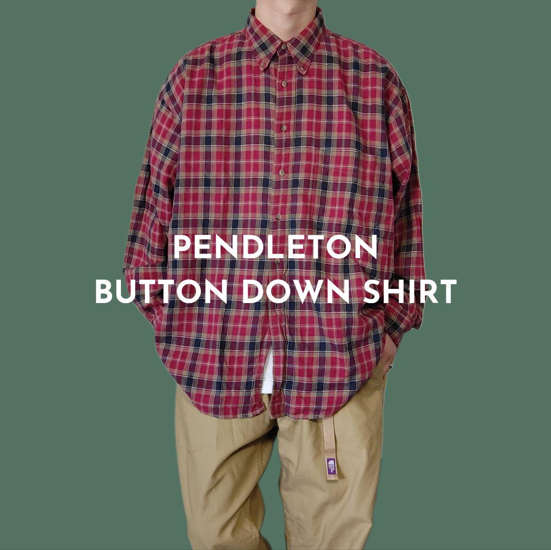 [PENDLETON] button down check shirt / XL