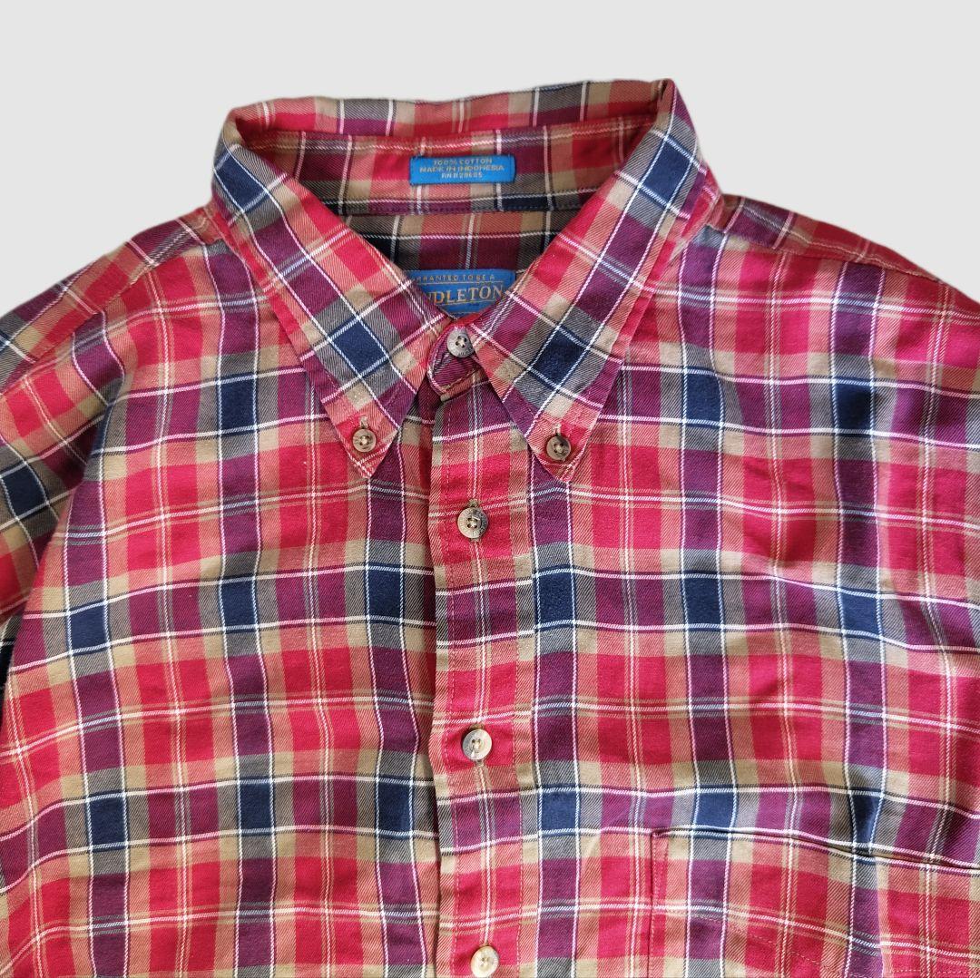 [PENDLETON] button down check shirt / XL