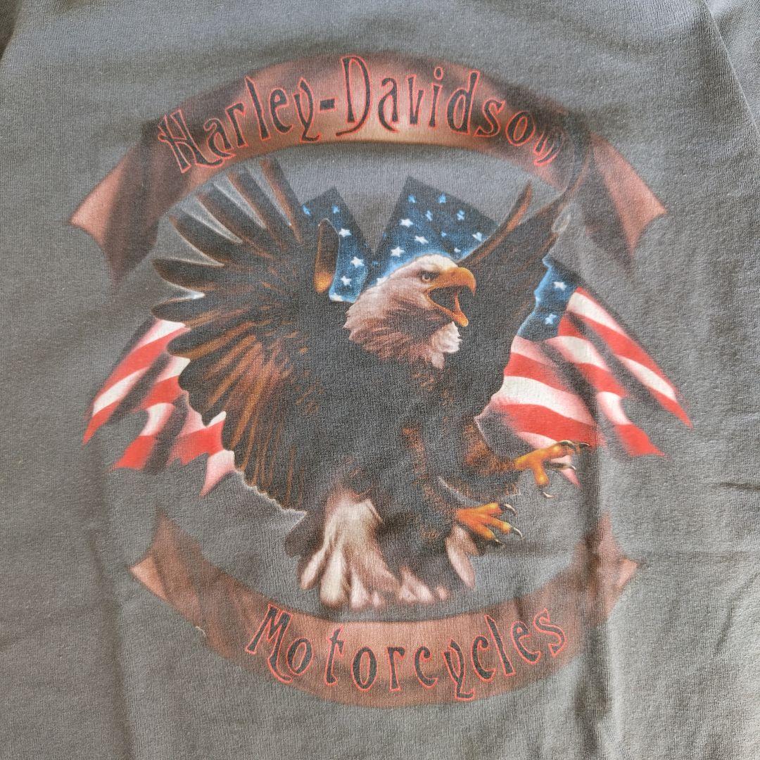 [HARLEY DAVIDSON] print t-shirt / XL