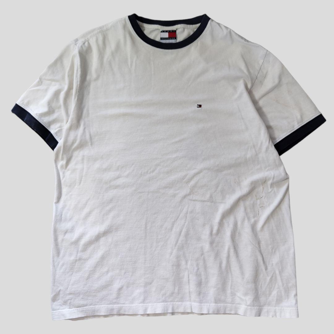 [TOMMY HILFIGER] 90s ringer t-shirt / M