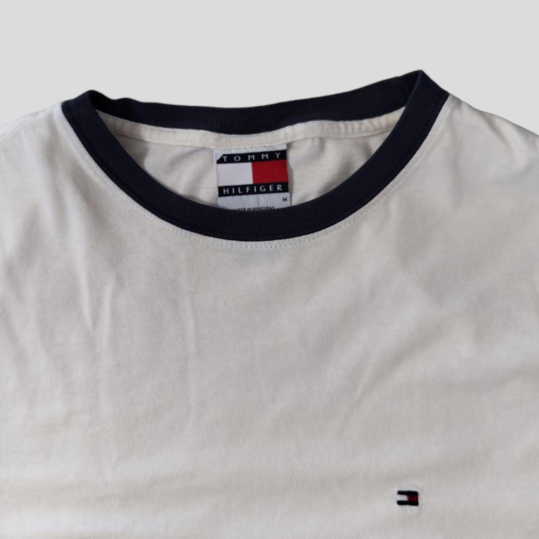 [TOMMY HILFIGER] 90s ringer t-shirt / M