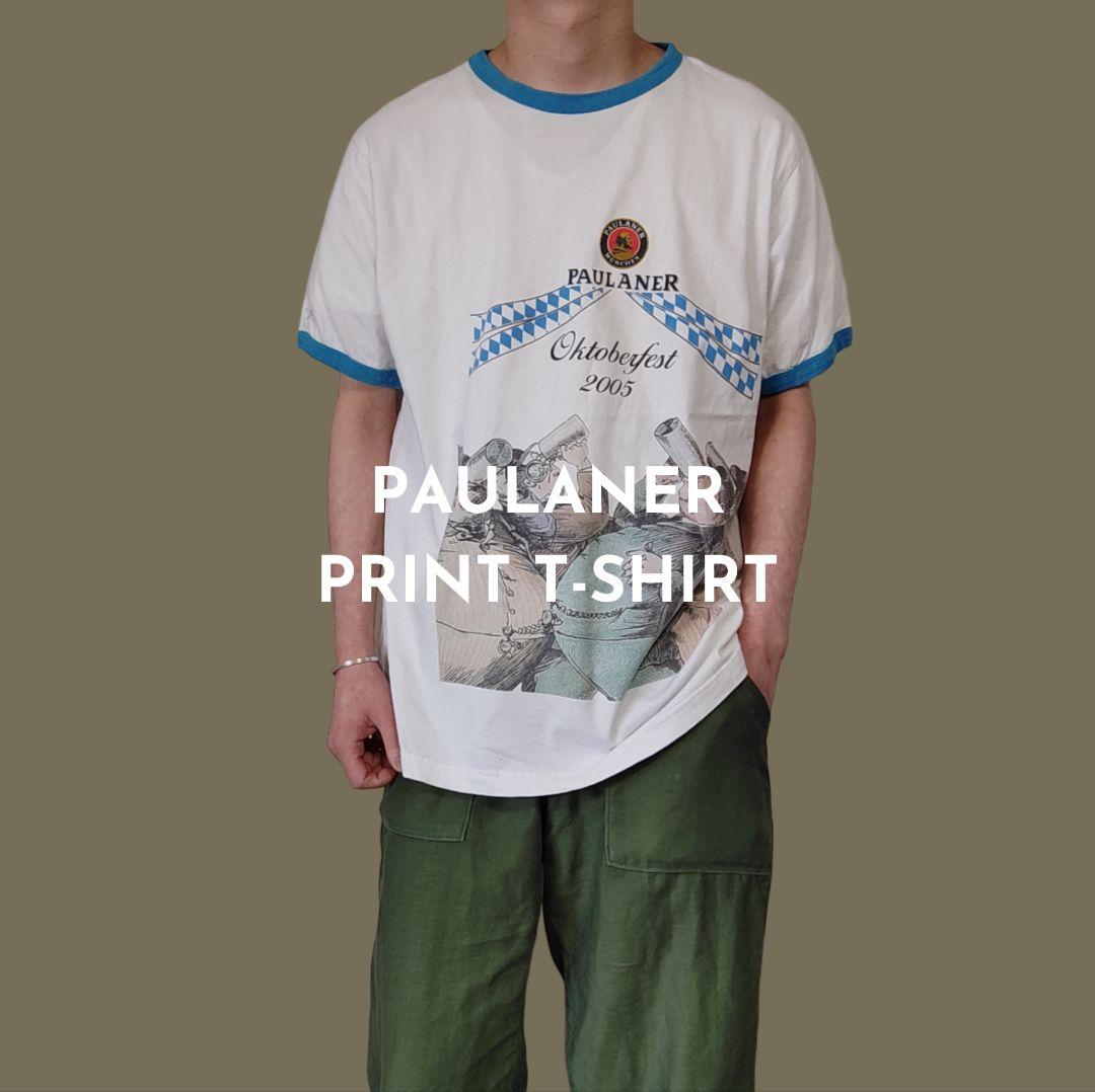 [PAULANER] print t-shirt / XL