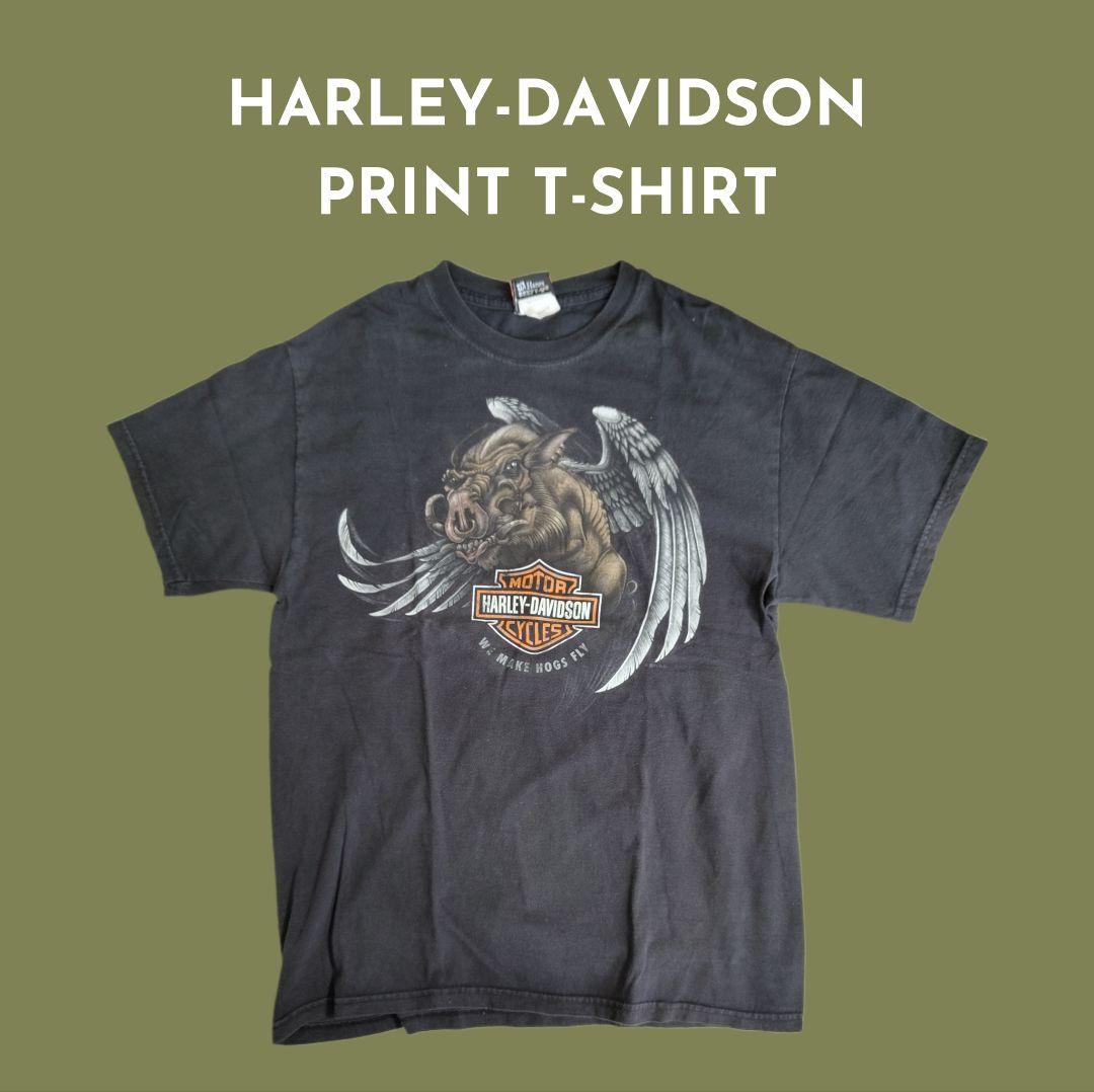 [HARLEY DAVIDSON] print t-shirt / M