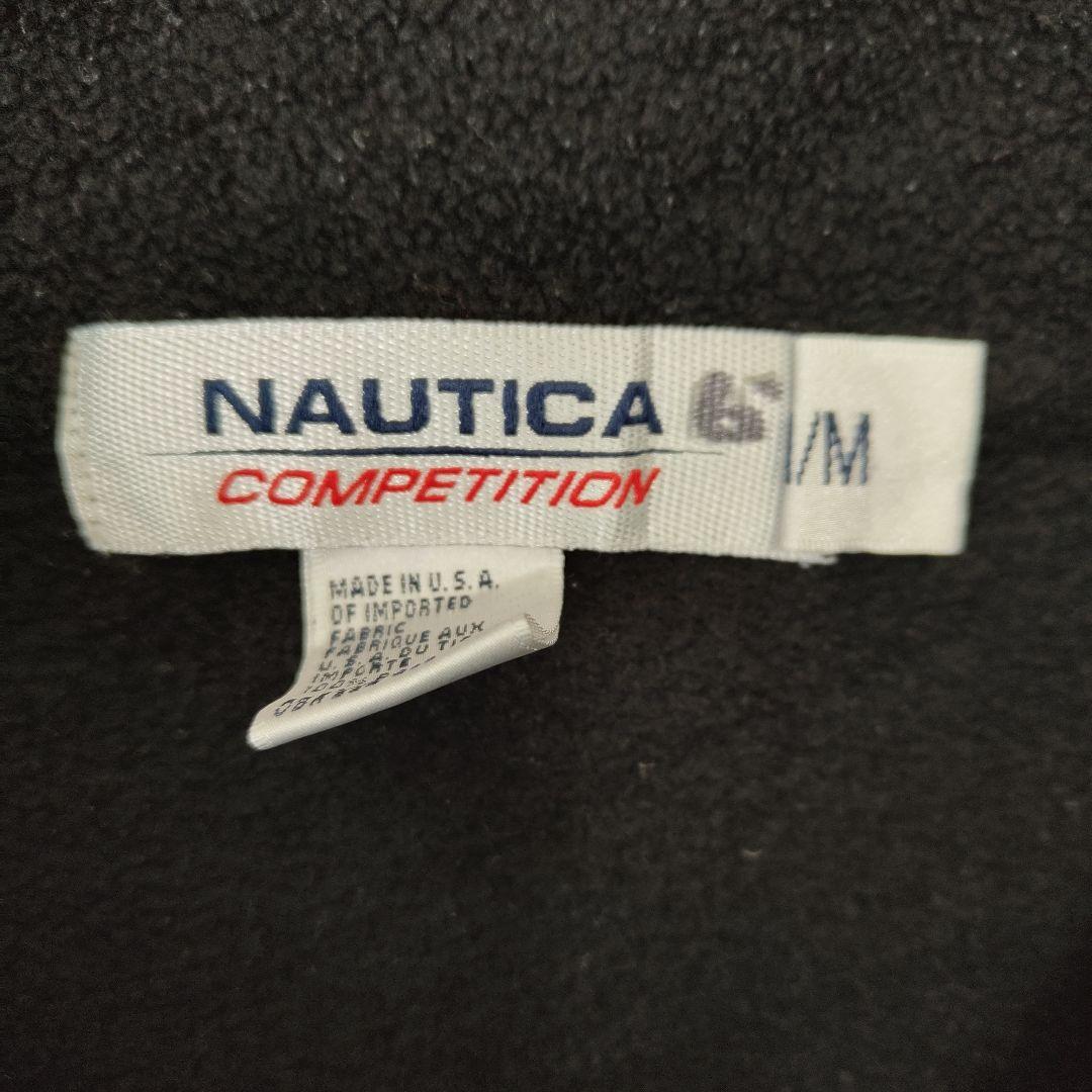 [NAUTICA] 90's half zip fleece jacket, made in U.S.A