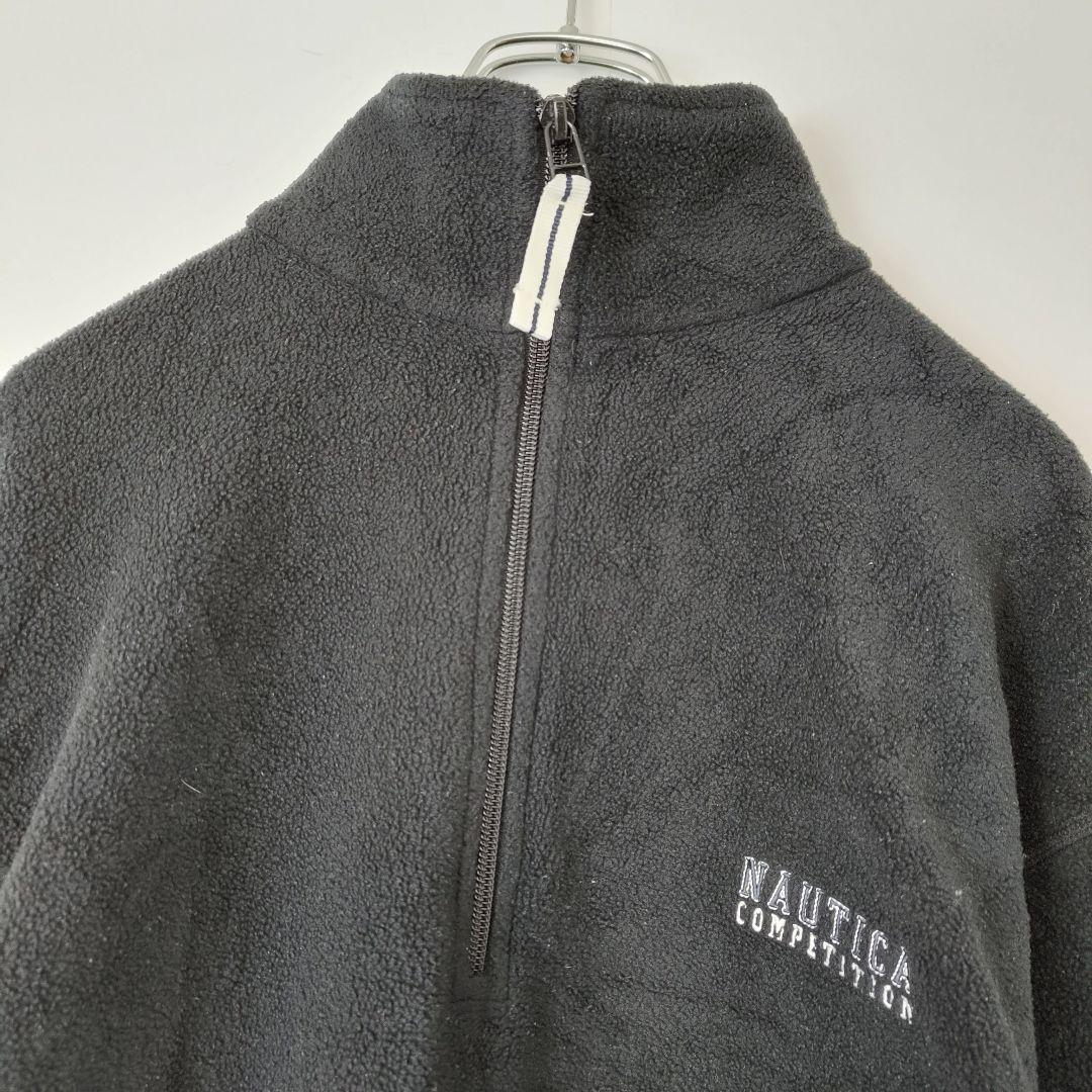 [NAUTICA] 90's half zip fleece jacket, made in U.S.A