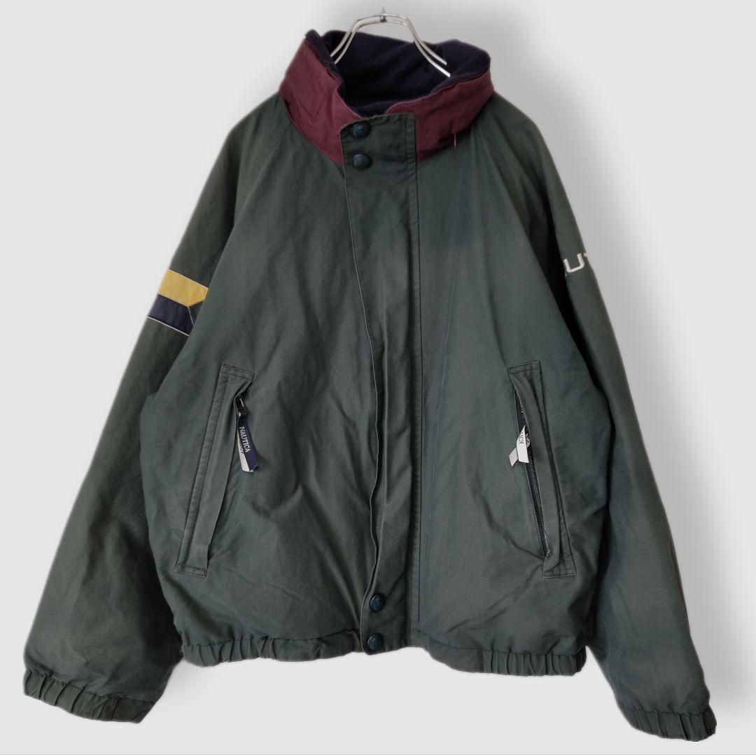 [NAUTICA] 90s reversible nylon jacket