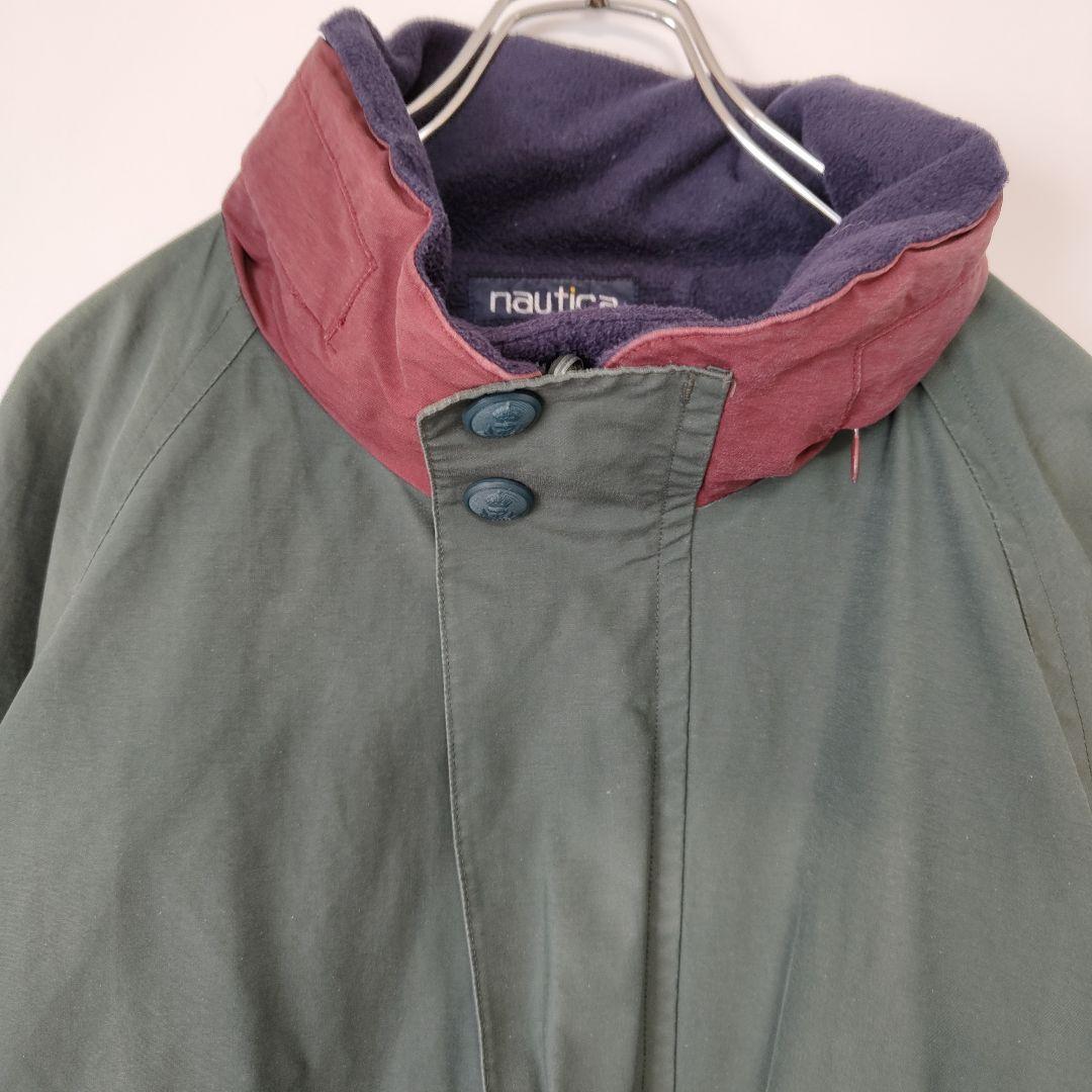 [NAUTICA] 90s reversible nylon jacket
