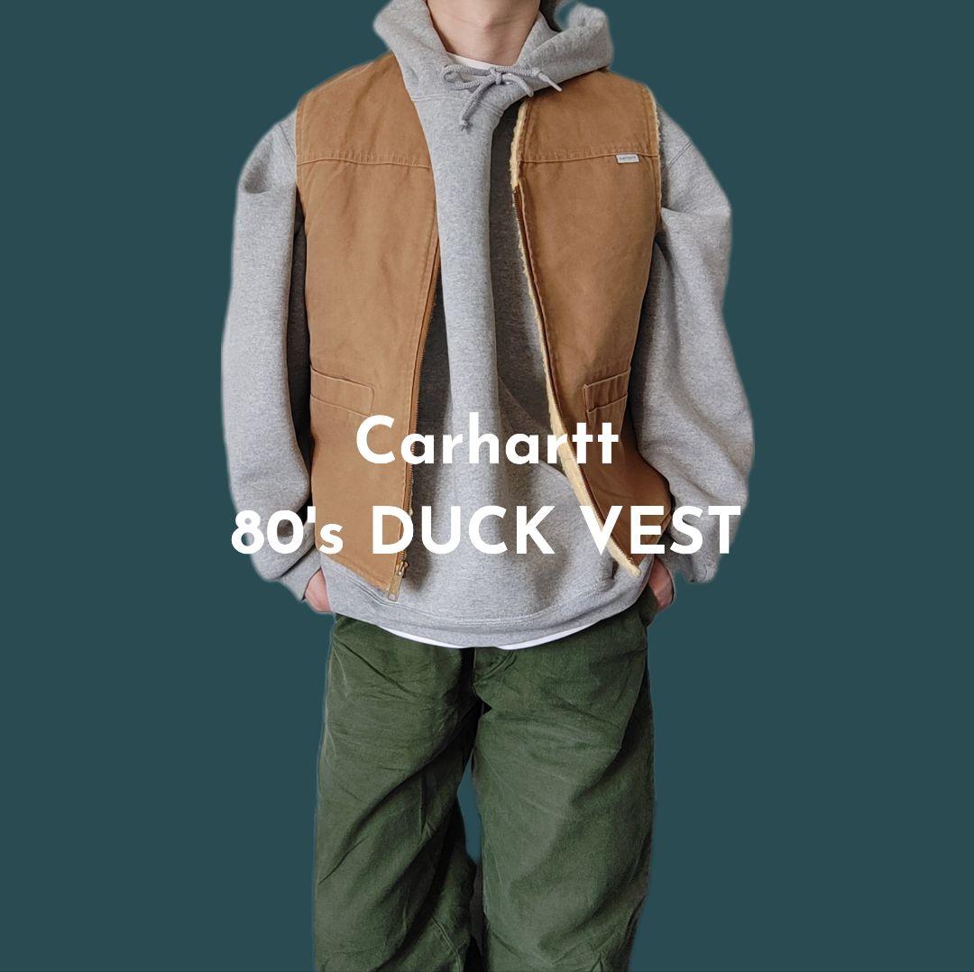[Carhartt] 80's duck vest, made in USA / S