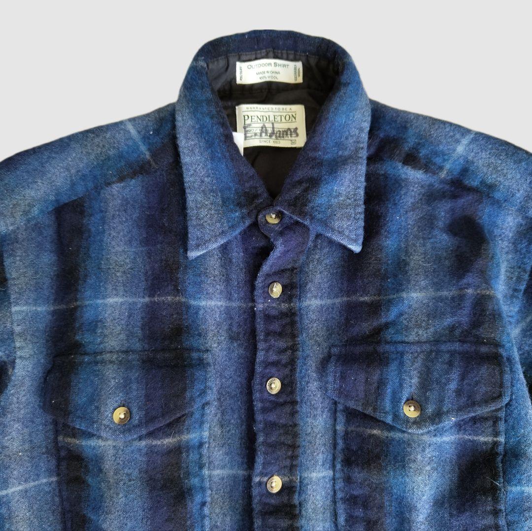 [PENDLETON] wool check shirt / M