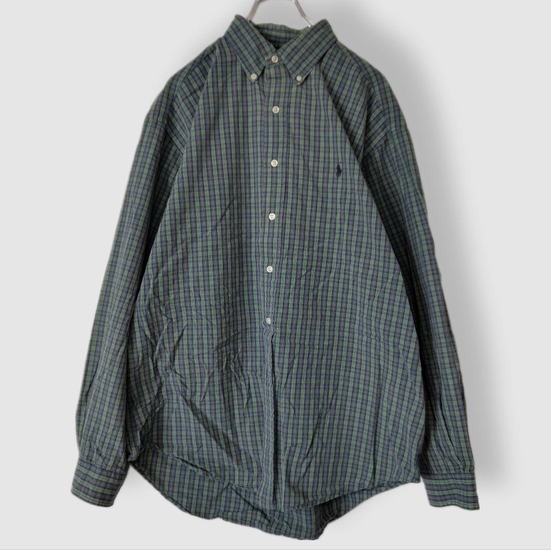 [RalphLoren] 90s button down shirt / L