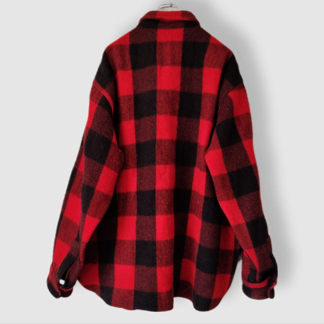 [Woolrich] 80~90's wool shirt, made in U.S.A