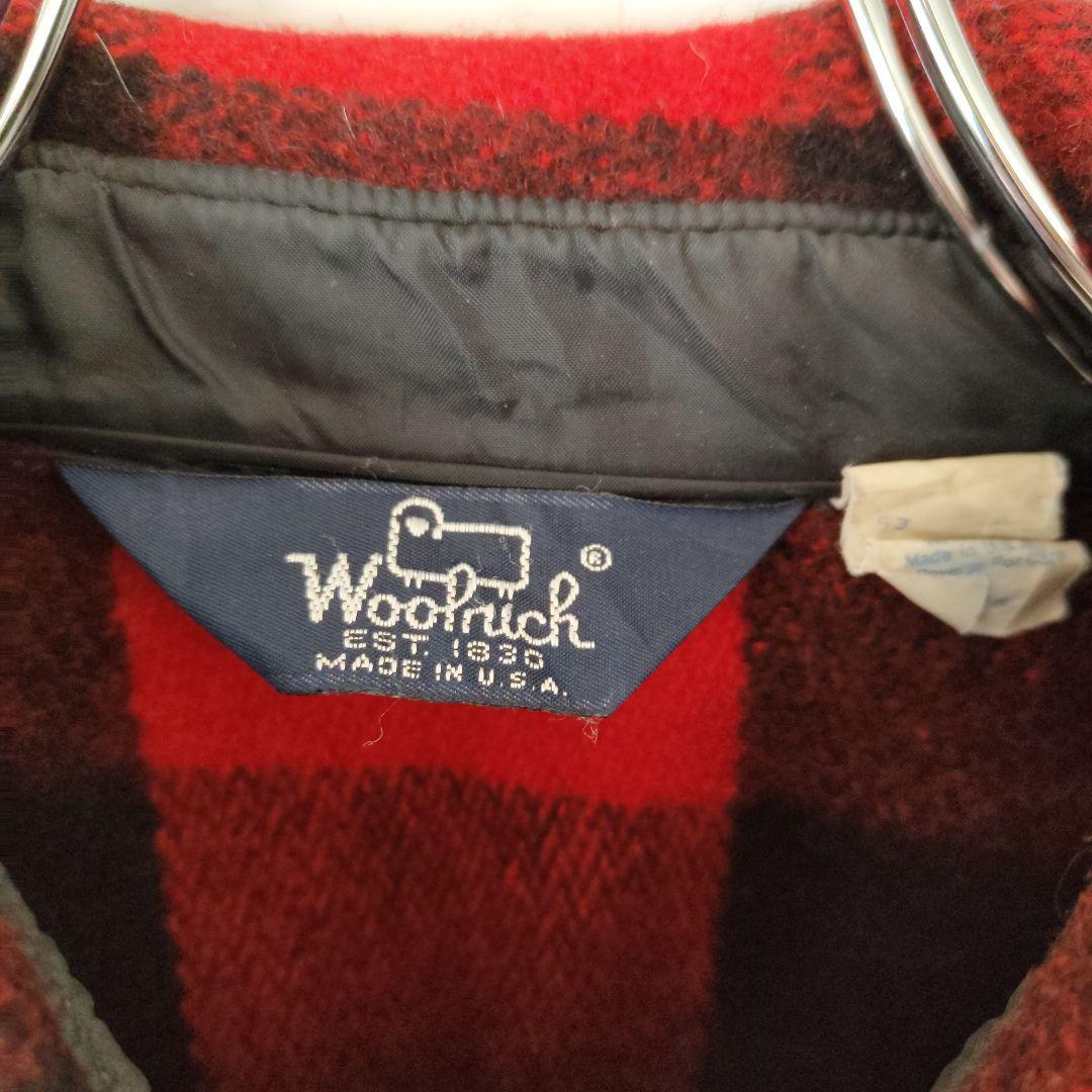[Woolrich] 80~90's wool shirt, made in U.S.A