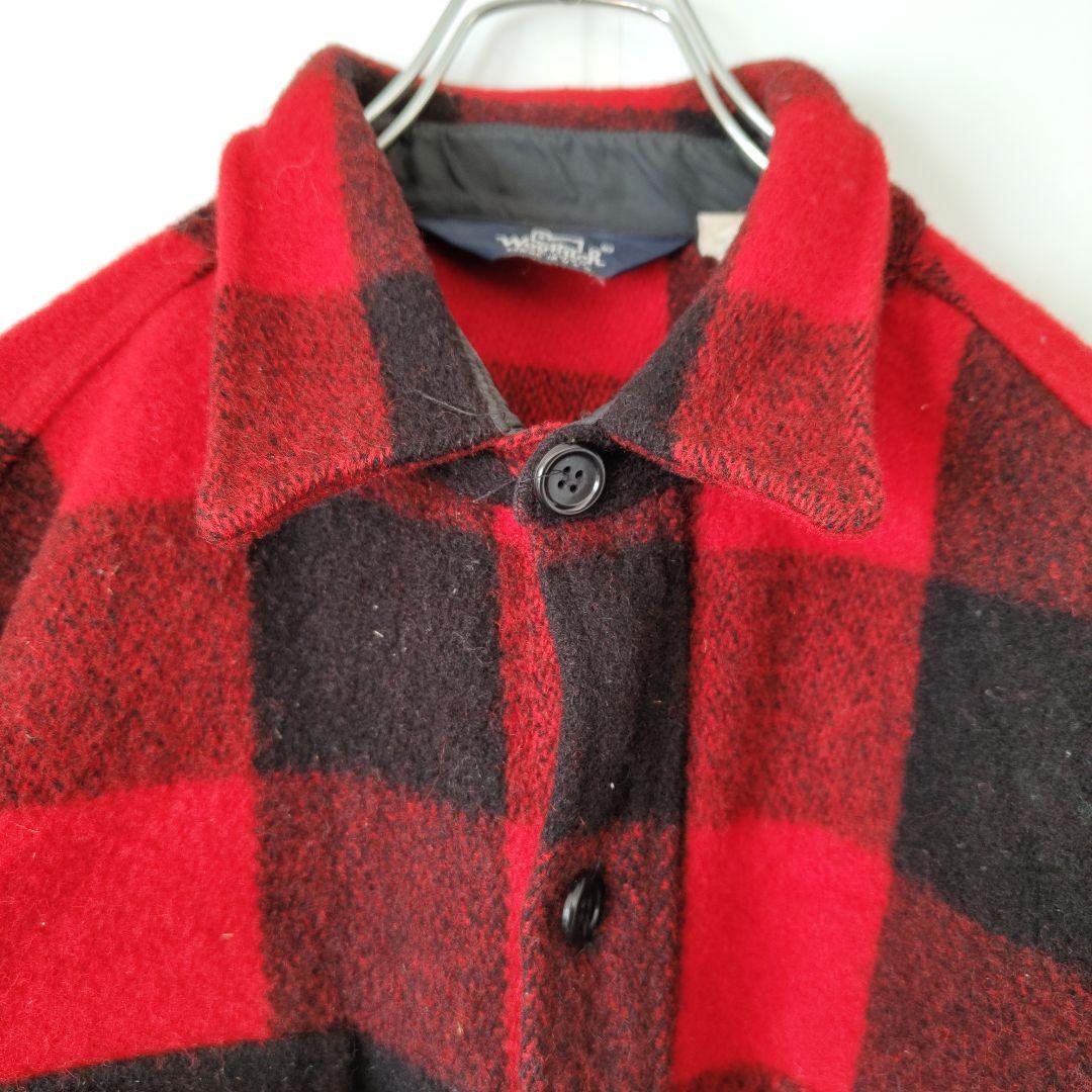 [Woolrich] 80~90's wool shirt, made in U.S.A