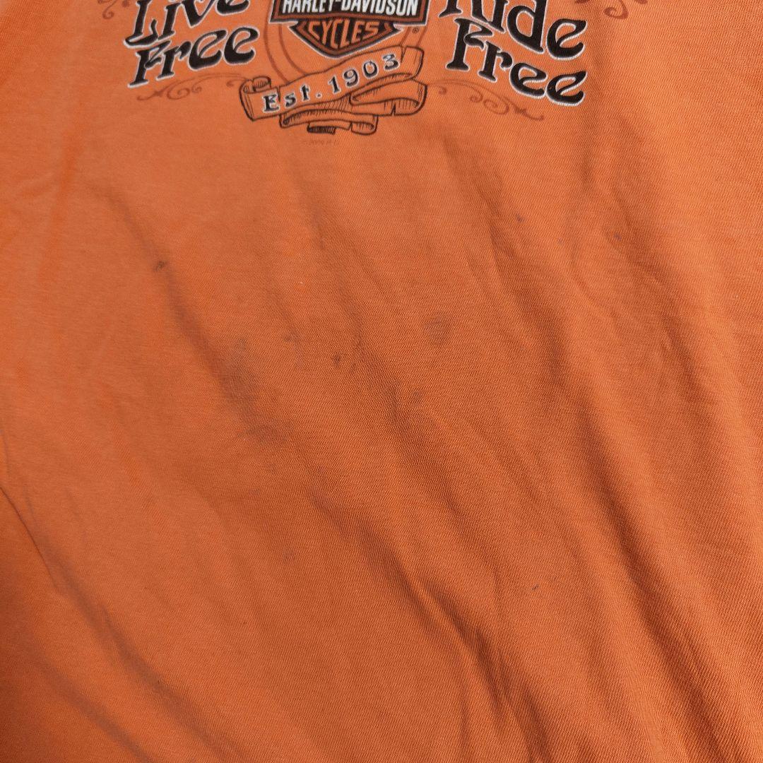 [HARLEY DAVIDSON] print t-shirt , made in USA / XL