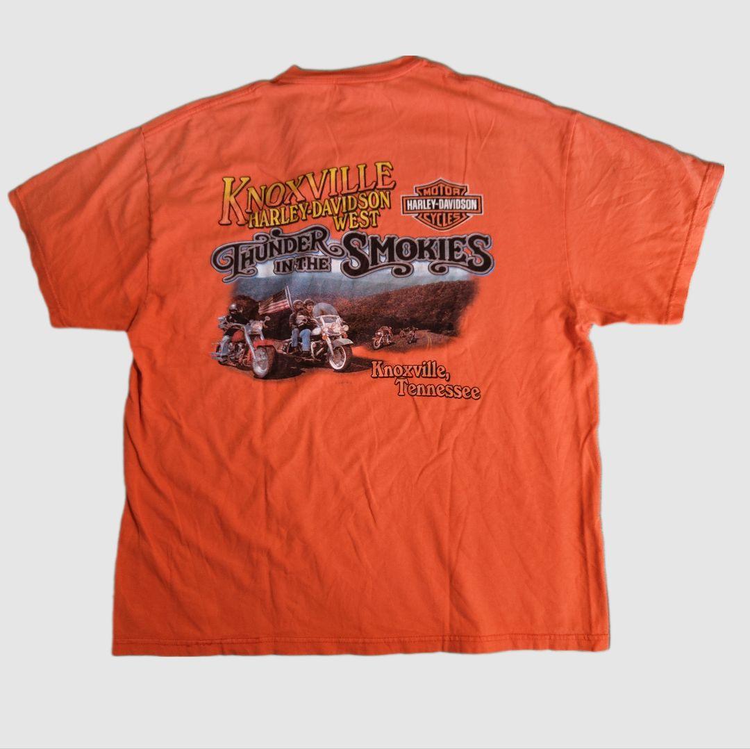 [HARLEY DAVIDSON] print t-shirt , made in USA / XL