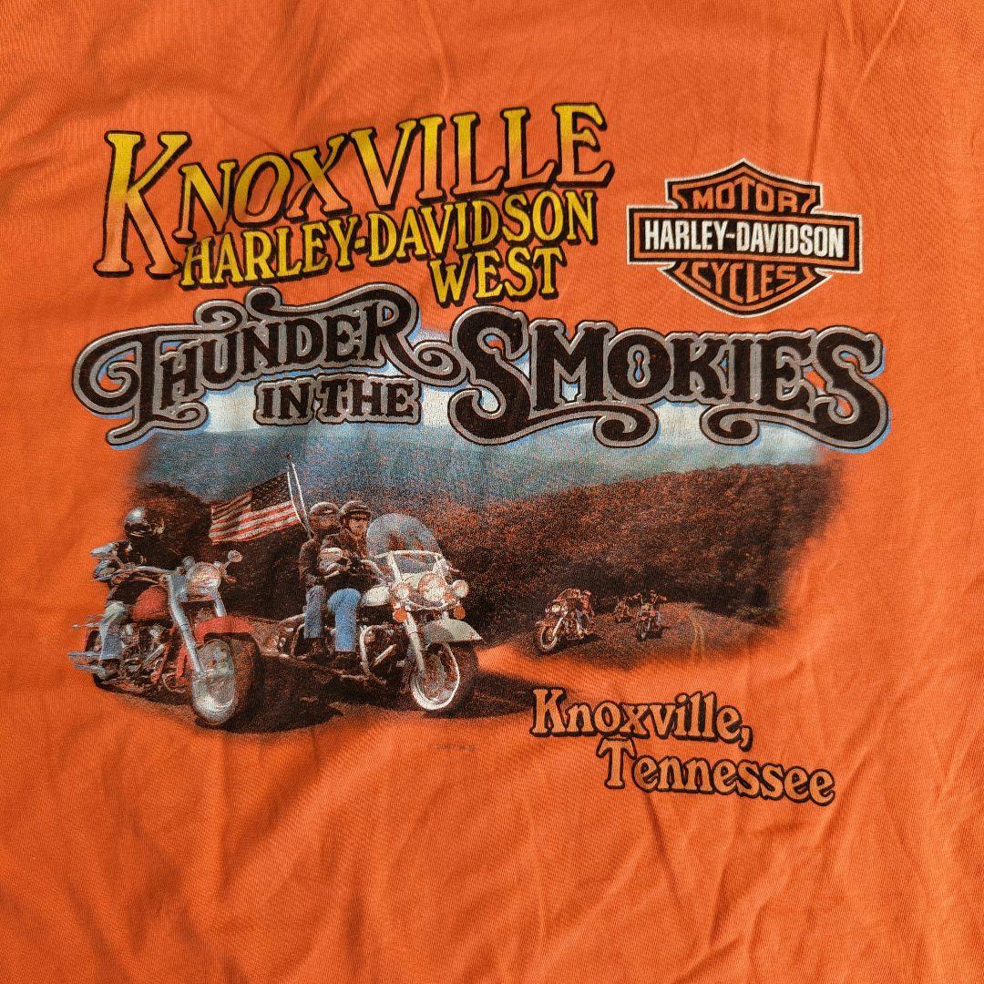 [HARLEY DAVIDSON] print t-shirt , made in USA / XL