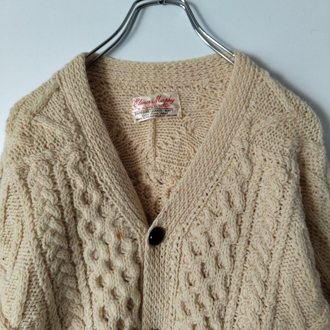 [Elenor Murphy] aran knit cardigan / L