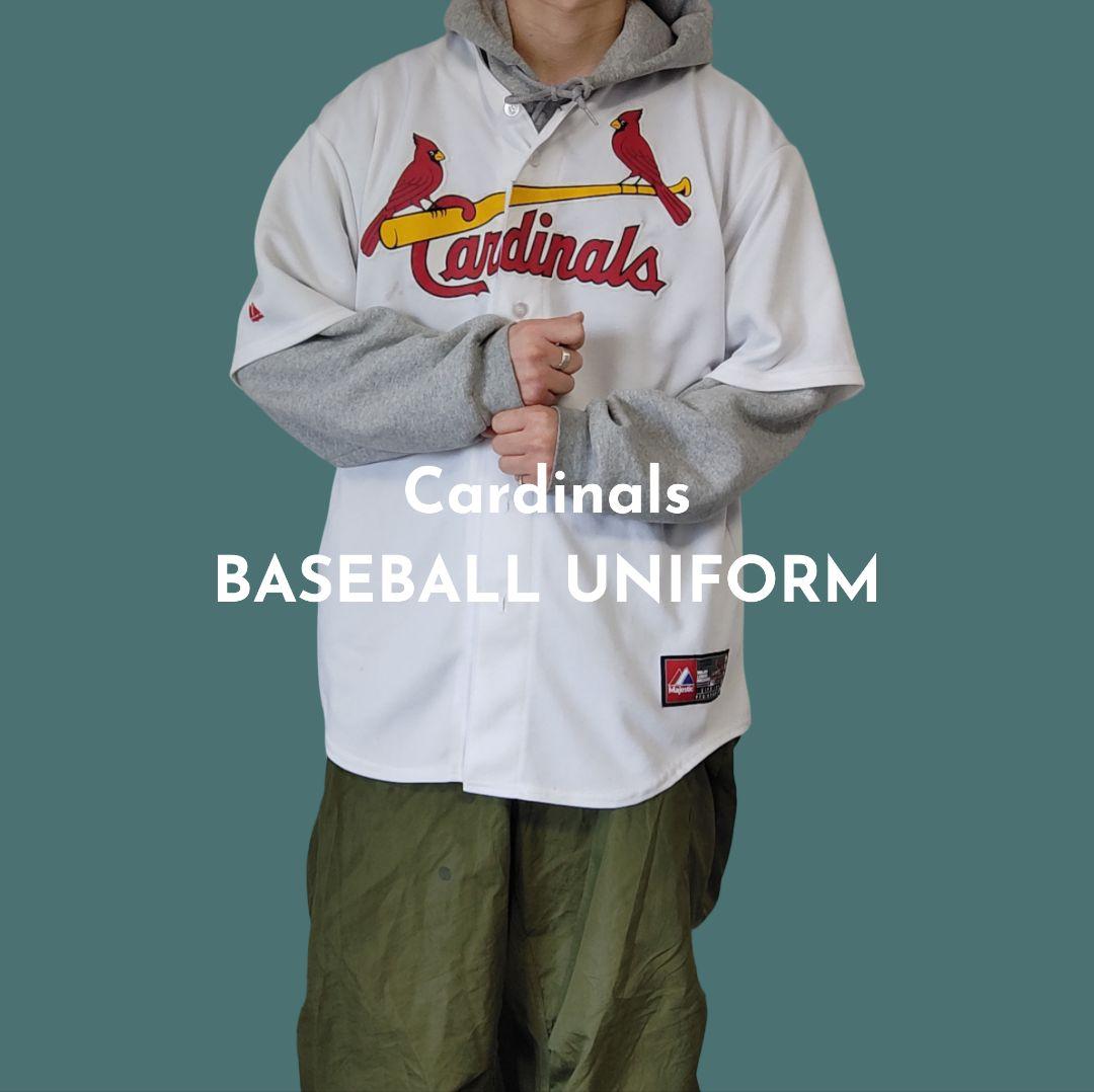[Majestic] baseball uniform -Cardinals- / XL