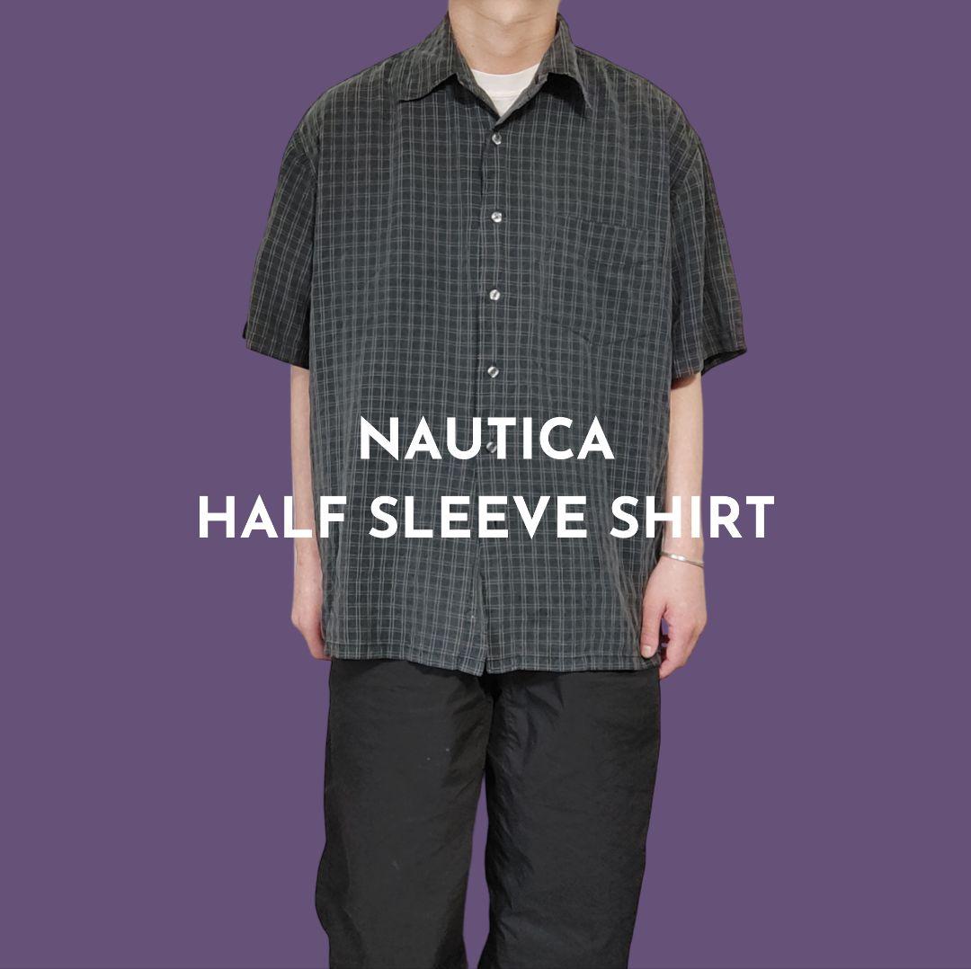 [NAUTICA] half sleeve shirt / XL